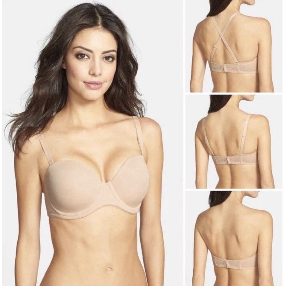 Wacoal 854119 Red Carpet Convertible Strapless Bra Nude Size 36H